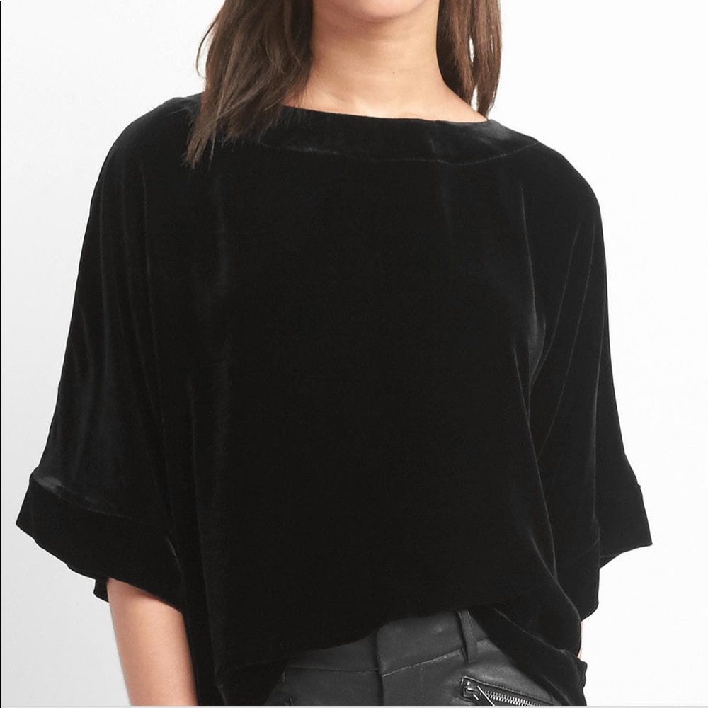 GAP Velvet Kimono Sleeve Top Size XS (oversized, drapey fit)